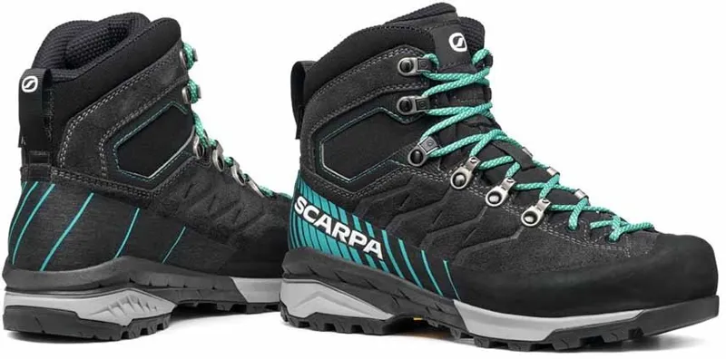 Scarpa Womens Mescalito Trek GTX Boots - Dark Anthracite-Tropical Green-1